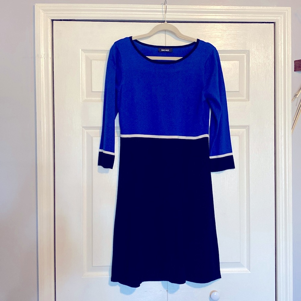 Lightweight knit sweater dress